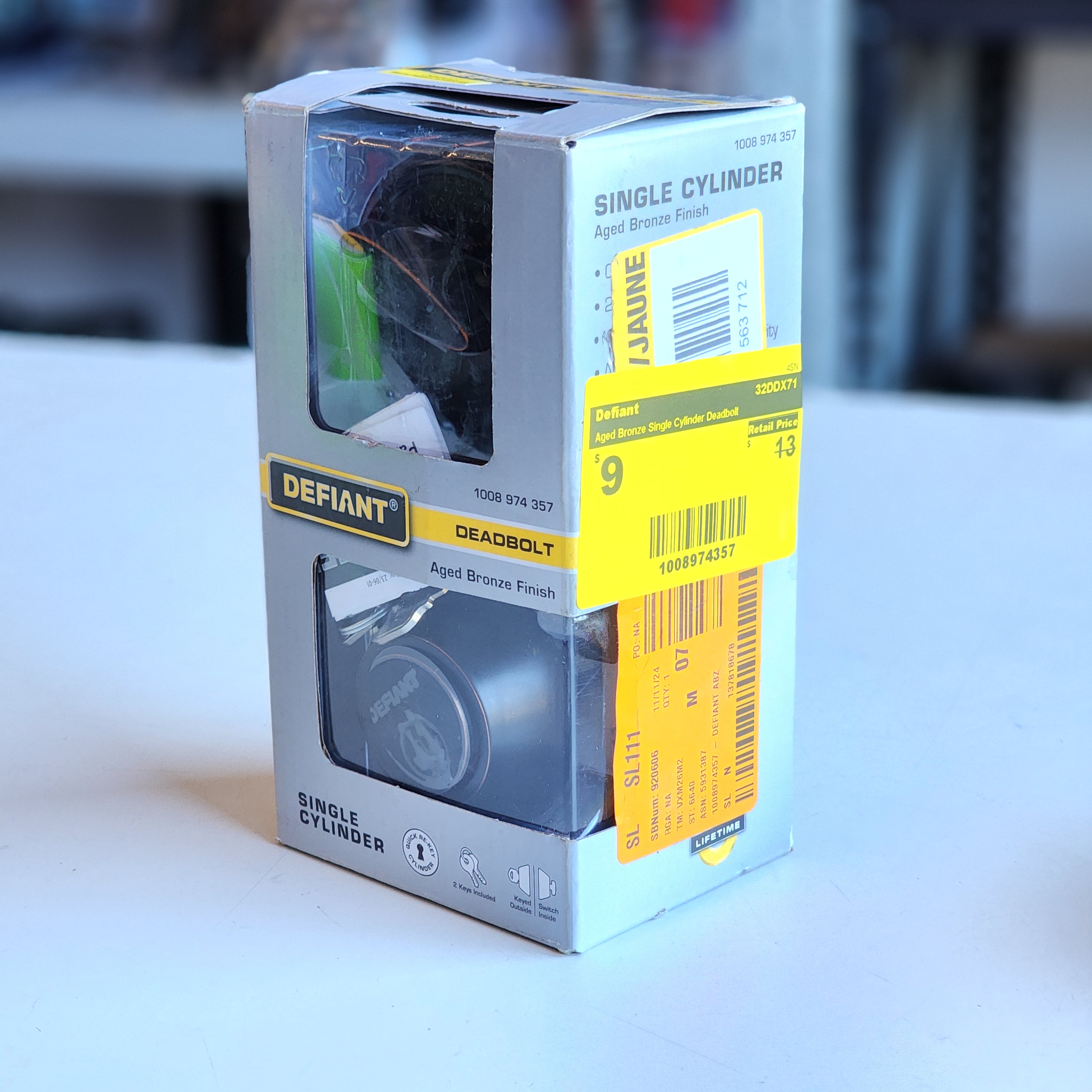 Aged Bronze Single Cylinder Deadbolt (32DDX71) Aged Bronze Single Cylinder Deadbolt (32DDX71)